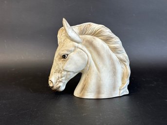 A Vintage Horsehead Planter In Ceramic By Napco, Made In Japan