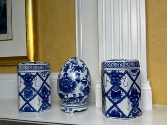Blue & White Decorative Pieces