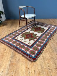 Vintage Handmade Wool Turkish Rug