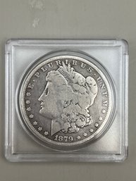 1879 Morgan Silver Dollar In Plastic Case