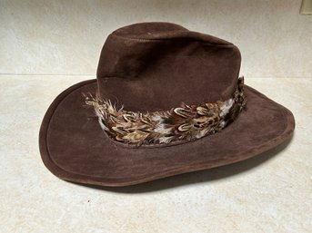 Mens Suede Leather Hat By Wards