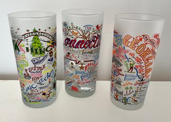 3 NEW Cat Studio Glasses ~ Georgia, Connecticut & Washington ~