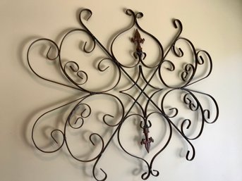 Large Wrought Iron Scrolling Wall Art