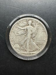 1942-D Walking Liberty Silver Half Dollar