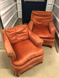 Burnt Orange Arm Chairs