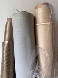 3 Large Rolls Of Upholstery Fabric