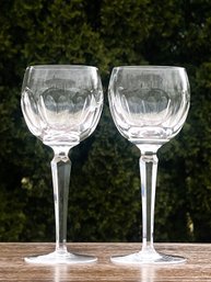 Pair Of Waterford Sheila 7.5' Hock Wine Glasses