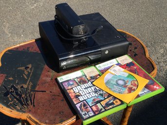 Video Game Console - XBOX 360 With 3 Games - Grand Theft Auto & Others WHAT YOU SEE IS WHAT YOU GET !