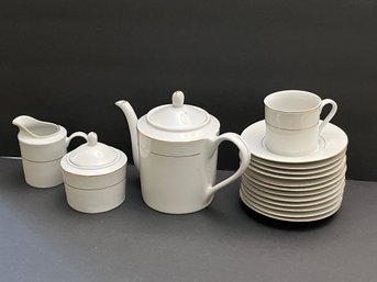 Fairfield Fine China: Teapot,Cups And Saucers