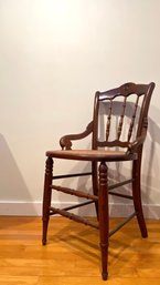 American Empire Cane Seat Spindle Back Parlor Chair*