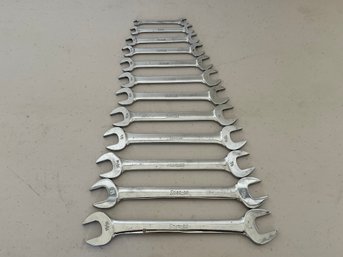 Snap On 12 Piece Set Of Wrenches 1' To 1/4'