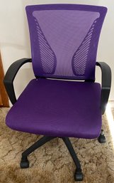 Rolling Purple Office Chair