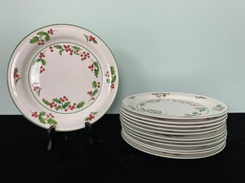Sango White Christmas 10' Plates