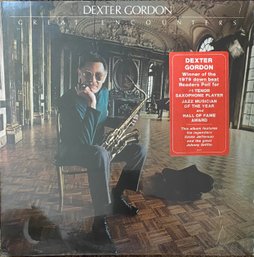 DEXTER GORDON - GREAT ENCOUNTERS - 1979 -LP VINYL RECORD VG CONDITION - HYPE & SHRINK ON