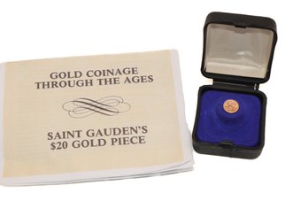 14k Gold Miniature Saint Gauden's $20 Gold Piece