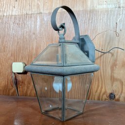 A Bronze Finish Carriage Lantern Sconce - Exterior