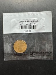 1917 Wheat Penny In Littleton Package