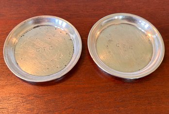Pair Of Randahl Sterling Silver Plates