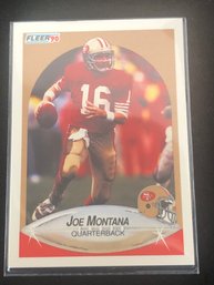 1990 Fleer Football #10 Joe Montana HOF San Francisco 49ers Football Card