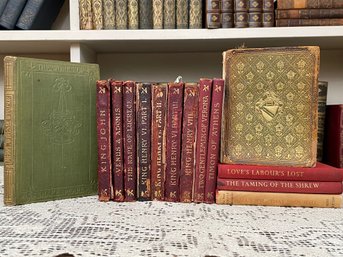 Antique Volumes Of Shakespeares Plays And Works