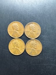 4 Wheat Pennies 1935, 1936, 1937, 1939