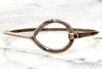 A Vintage Modern Knot Bracelet In Sterling Silver