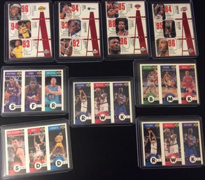 Lot Of (9) 1996 Upper Deck Basketball Cards With Stars And Hall Of Famers
