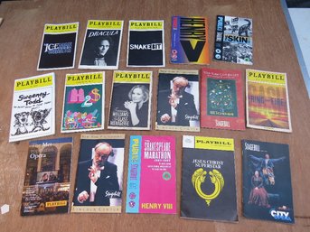 Lot Of Vintage Broadway Theatre Playbills, Showbills, Etc....