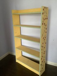 Floral Painted Solid Wood Bookshelf