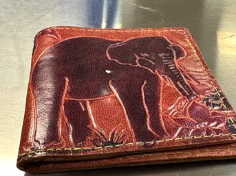 Leather Elephant Wallet