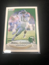 1990 Fleer Football Card #82B Randall Cunningham