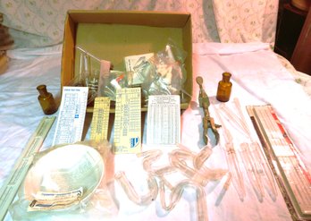 Vintage Scientific Tubes And Tools