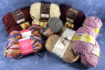 Yarn - Lion Brand Wool Ease, Berella By Bernat, Issac Mizrahi, Loops&threads Charisma, Bernat Roving