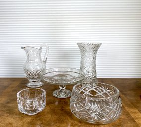 St Louis French Crystal Water Pitcher And Other Makers Fine Crystal Group