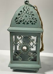 Teal Candle Lantern