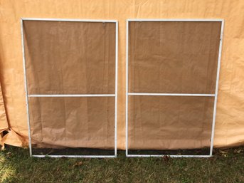 Lot Of 2 Porch Screens - 55' X 36' (4,1/2 Foot By 3 Foot)