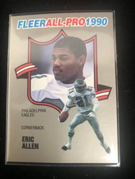 1990 Fleer #20 Of 25 Eric Allen All Pro Philadelphia Eagles