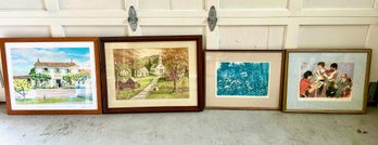 Group Of Four Framed Prints (C)