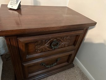 Queen Headboard And Pair Of Nightstands