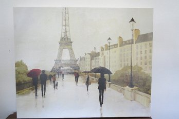 Eiffel Tower Print On Canvas