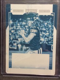 2018 Panini Plates & Patches Mitchell Trubisky Rookie Cyan Plate Card 1/1 - K