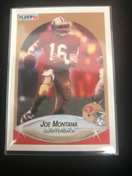 1990 Fleer Football #10 Joe Montana HOF San Francisco 49ers Football Card