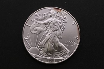 2018  Silver Eagle One Ounce Silver .999 Coin