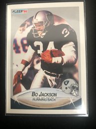 1990 Fleer Bo Jackson . Los Angeles Raiders