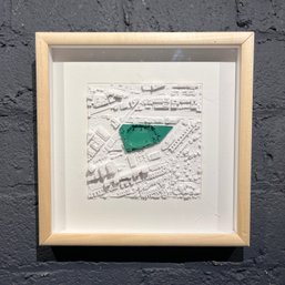Limited Edition 3-D Printed Aerial View Of Fenway Park Neighborhood