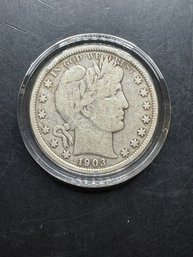 1903 Barber Silver Half Dollar