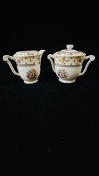 Limoges Raynaud Carousel Cream And Sugar Set