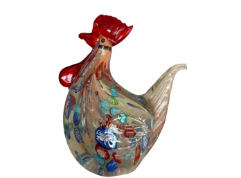 Murano Blown Glass Rooster Figurine