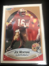 1990 Fleer Football #10 Joe Montana HOF San Francisco 49ers Football Card