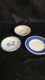 Japanese Mixed Bowl Lot Of 3